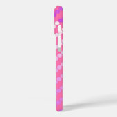 Coques Case-Mate iPhone Points satinés - rose et orchidée (Verso / Gauche)
