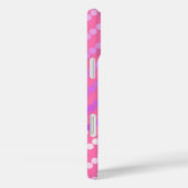 Coques Case-Mate iPhone Points satinés - rose et orchidée (Verso / Droite)