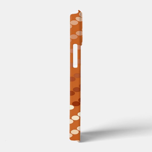 Coques Case-Mate iPhone Points satinés - rouille et cuivre (Verso / Droite)