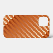 Coques Case-Mate iPhone Points satinés - rouille et cuivre (Verso (horizontal))