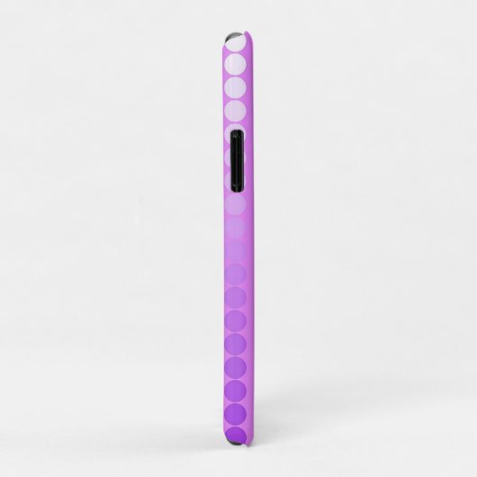 Coques Case-Mate iPhone Points satinés - teintes d'orchidée (Dos/Droite)