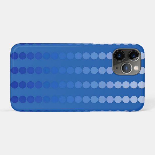 Coques Case-Mate iPhone Points satinés - tons bleu acier (Dos (Horizontal))
