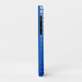 Coques Case-Mate iPhone Points satinés - tons bleu acier (Dos/Gauche)