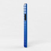 Coques Case-Mate iPhone Points satinés - tons bleu acier (Dos/Droite)