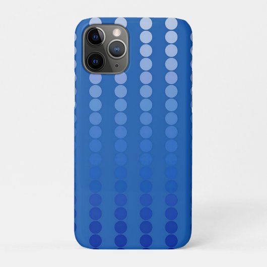 Coques Case-Mate iPhone Points satinés - tons bleu acier (Dos)