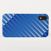 Coques Case-Mate iPhone Points satinés - tons bleu acier (Dos (Horizontal))