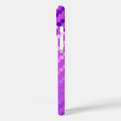 Coques Case-Mate iPhone Points satinés - violet et orchidée (Verso / Gauche)