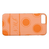 Coques Case-Mate iPhone Points super #10 avec le monogramme (Dos (Horizontal))