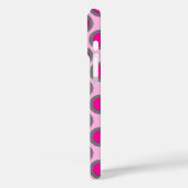 Coques Case-Mate iPhone Points tournés, fuchsia, gris et rose (Verso / Gauche)