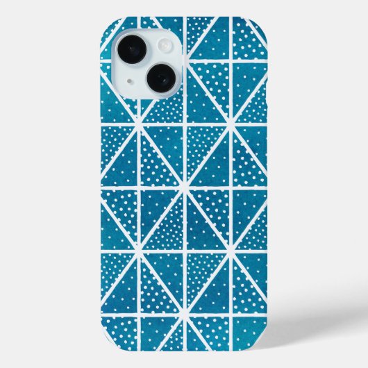 Coques Case-Mate iPhone Points triangulaires modernes de Motif géométrique (Verso)