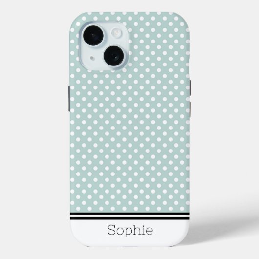 Coques Case-Mate iPhone Points turquoises personnalisés Samsung (Verso)