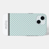 Coques Case-Mate iPhone Points turquoises personnalisés Samsung (Verso (horizontal))