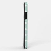Coques Case-Mate iPhone Points verts bleus (Dos/Droite)