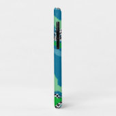 Coques Case-Mate iPhone Points verts et bleus, noirs et blancs Sage Abstra (Dos/Gauche)