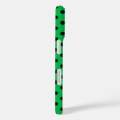 Coques Case-Mate iPhone Points verts et noirs (Verso / Droite)