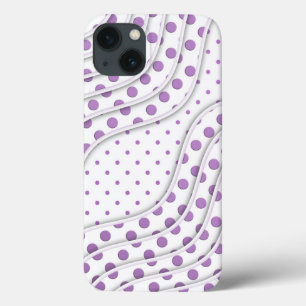 Coques Pour iPhone Points violets amusants Création moderne élégante