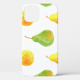 Case-Mate iPhone Case Poires dessinées à la main, aquarelle image alimen