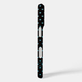Coques Case-Mate iPhone Pois Aqua Avec Nom (Verso / Droite)