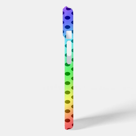 Coques Case-Mate iPhone Pois arc-en-ciel (Verso / Gauche)