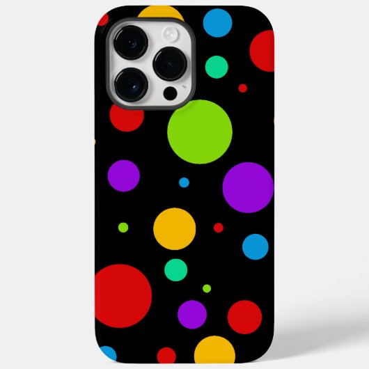 Coques Case-Mate iPhone Pois arc-en-ciel (Verso)