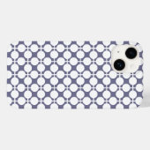 Coques Case-Mate iPhone pois blanc gris et motif (Verso (horizontal))