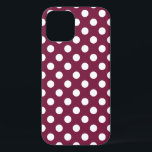 Etui iPhone Case-Mate Pois blancs en Bourgogne<br><div class="desc">Pois blancs en Bourgogne</div>