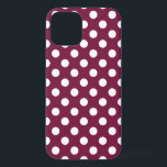 Etui iPhone Case-Mate Pois blancs en Bourgogne<br><div class="desc">Pois blancs en Bourgogne</div>
