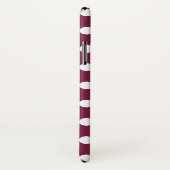 Coques Case-Mate iPhone Pois blancs en Bourgogne (Dos/Droite)