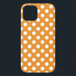 Coque iPhone 12 Pois blancs sur ambre<br><div class="desc">Pois blancs sur ambre</div>