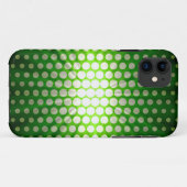 Coques Case-Mate iPhone Pois blancs sur Arrière - plan vert (Dos (Horizontal))