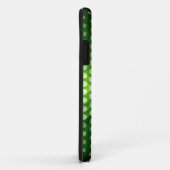 Coques Case-Mate iPhone Pois blancs sur Arrière - plan vert (Dos/Droite)