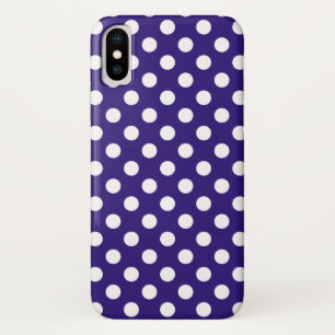 Case-Mate iPhone Case Pois blancs sur bleu foncé