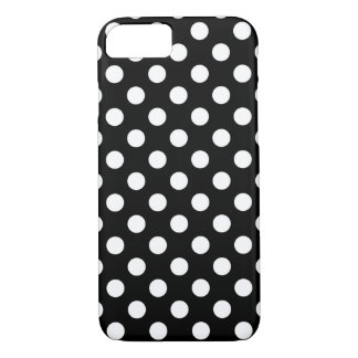 Coques Pour iPhone Pois blancs sur noir