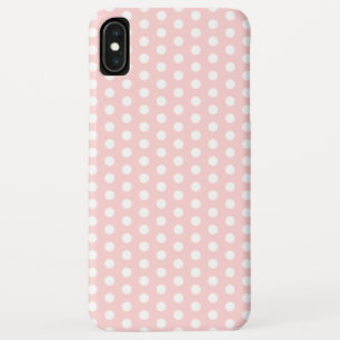 Coque Case-Mate Pour iPhone Pois blancs sur rose pâle