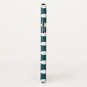 Coques Case-Mate iPhone Pois blancs sur turquoise (Dos/Droite)