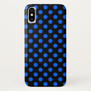 Etui iPhone Case-Mate Pois bleu et noir