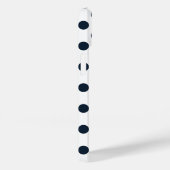 Coques Case-Mate iPhone Pois bleu marine foncé (Verso / Droite)