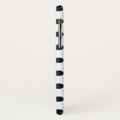 Coques Case-Mate iPhone Pois bleu marine foncé (Dos/Gauche)