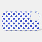 Coques Case-Mate iPhone Pois bleu royal (Verso (horizontal))