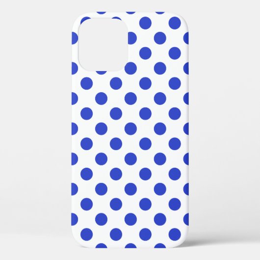 Coques Case-Mate iPhone Pois bleu royal (Verso)