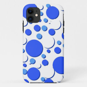 Case-Mate iPhone Case Pois bleus et blancs