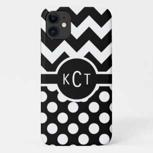 Case-Mate iPhone Case Pois Chevron Motif Monogramme