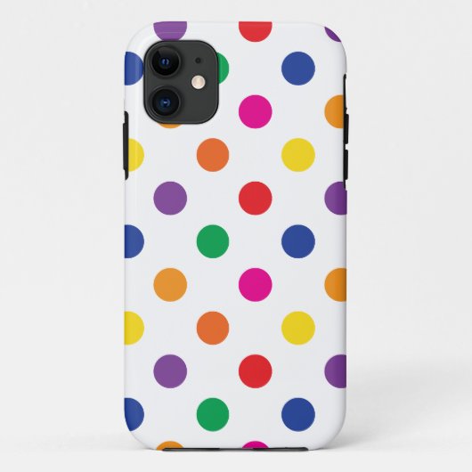 Coques Case-Mate iPhone Pois coloré (Dos)