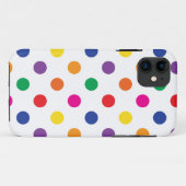 Coques Case-Mate iPhone Pois coloré (Dos (Horizontal))