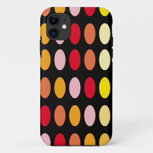 Coques Case-Mate iPhone Pois colorés (Dos)