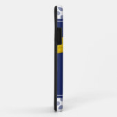 Coques Case-Mate iPhone Pois Daisy Navy Blue Ribbon (Dos/Droite)