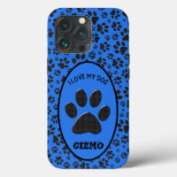 Pois de chien noir et blanc Pointe Polka sur le bl