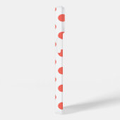 Coques Case-Mate iPhone Pois de corail vivant sur blanc (Verso / Droite)