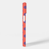 Coques Case-Mate iPhone Pois de coraux violets et vivants (Verso / Droite)