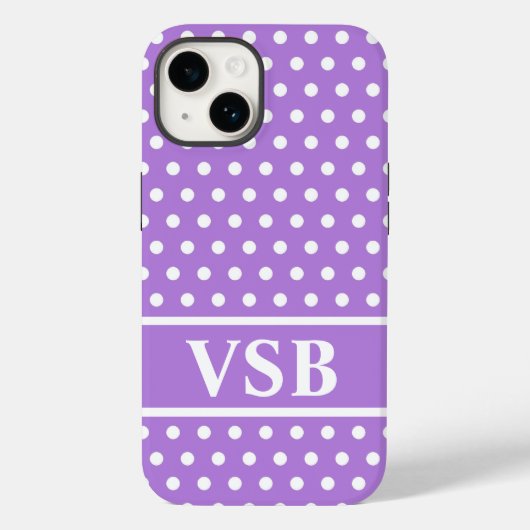 Coques Case-Mate iPhone Pois de lavande (Verso)